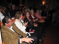 Audience in villa caprice